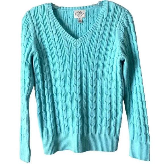 St. John's Bay Sweaters - *NWOT* ST. JOHNS BAY | Women’s V Neck Long Sleeve Pullover Sweater Size M